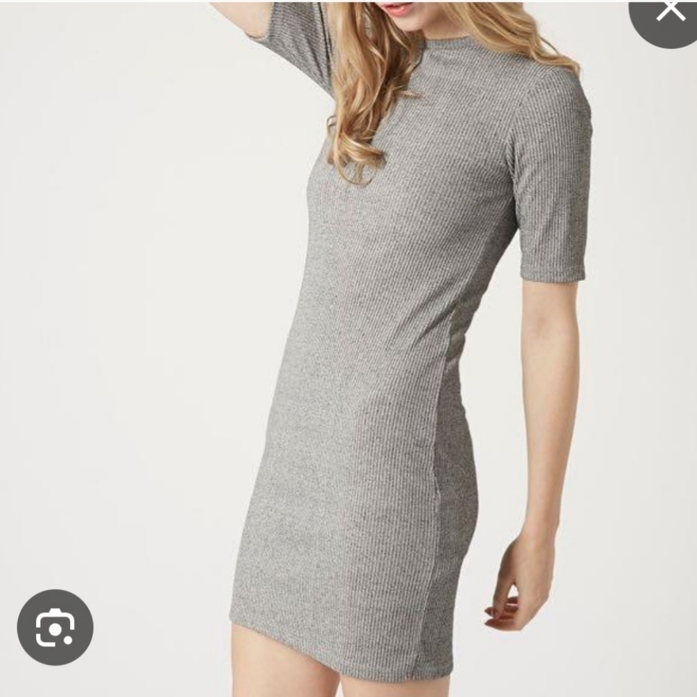 Grey Topshop Bodycon Dress